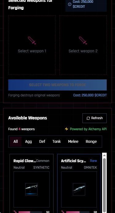 Blak Armory - Cyberpunk NFTs - Farcaster Mini Apps screenshot